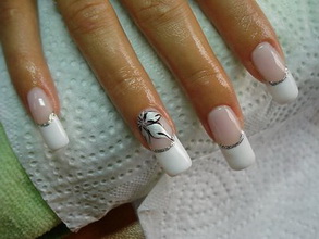 bridal french manicure