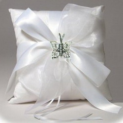 butterfly ring pillow