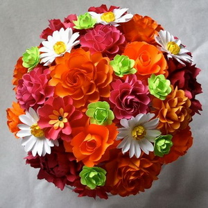 Handmade paper flower bouquet